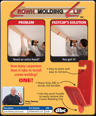 Fastcap Crown Moulding Clip