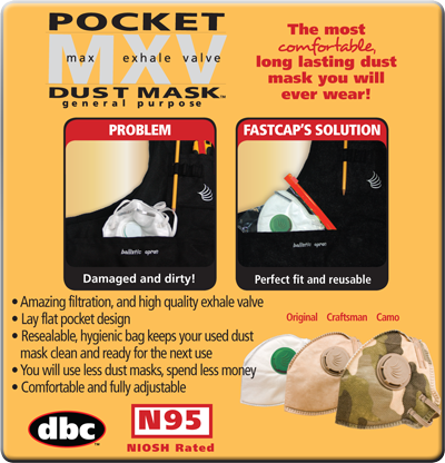 Fastcap MXV Pocket Dust Mask