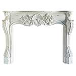 Shell with Country Flowers Mantel