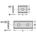 CMT 790.300.00 Solid Carbide Insert Knife