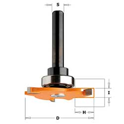 CMT 823.340.11B Slot Cutter with Arbor and Bearing