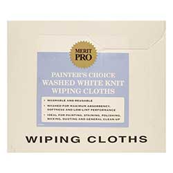 Merit Pro White Cotton Knit Wiping Cloth