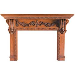 Floral Swag Mantel
