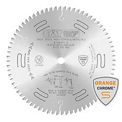CMT 225 Non-Ferrous Metal, PVC Orange Chrome Blade